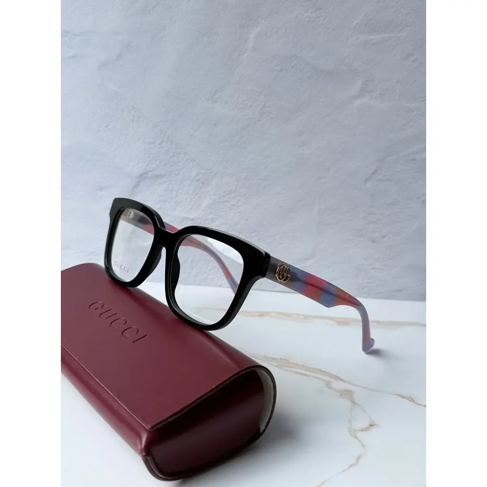NEW Gucci GG0958O Black Pink Square Eyeglass Frames